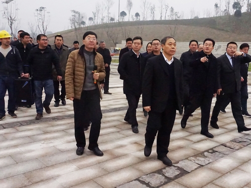 市委書記蔣輔義帶隊(duì)調(diào)研長江生態(tài)濕地公園